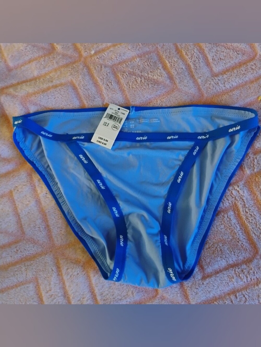 Aerie Blue Bikini Panties Size Small NEW WITH TAGS